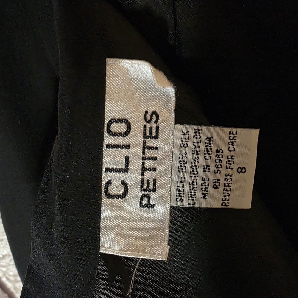 Clio Black Pencil Skirt with Vibrant Floral Embroidery And Fringe - Picture 6 of 6
